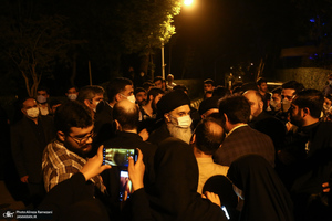 وداع با پیکر استاد فاطمی نیا (ره) در دانشگاه امام صادق (ع)