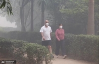 مه دود غلیظ پایتخت هند را فرا گرفت (7)