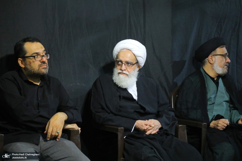 مراسم عزاداری دهه اول ماه صفر در بیت آیت الله شاه آبادی در قم‎