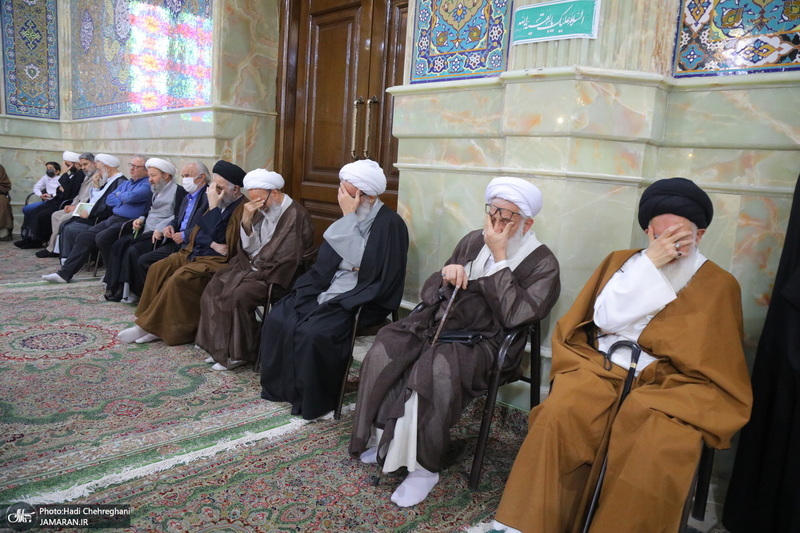 مراسم تشییع و خاکسپاری آیت الله نورالله شاه آبادی(ره) در قم