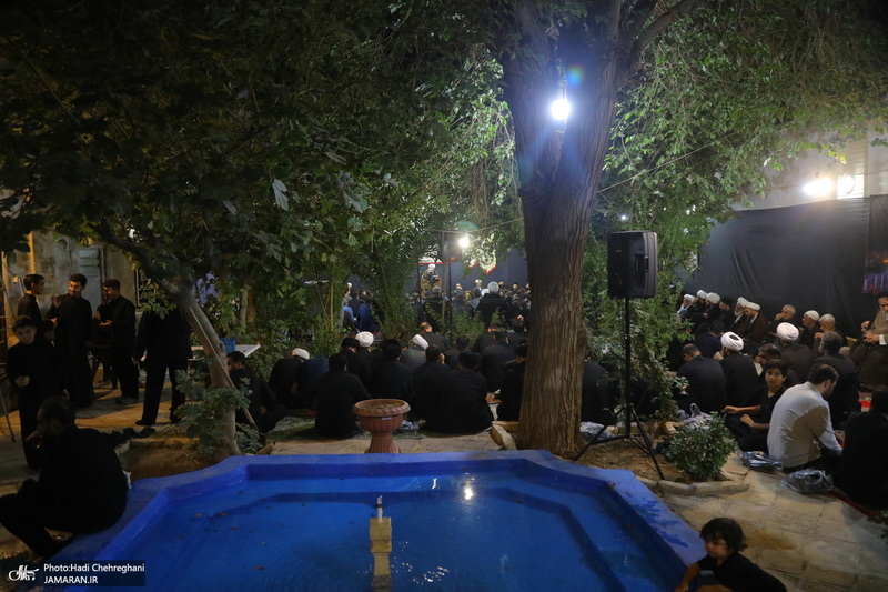 مراسم عزاداری دهه اول ماه صفر در بیت مرحوم آیت الله شاه آبادی‎