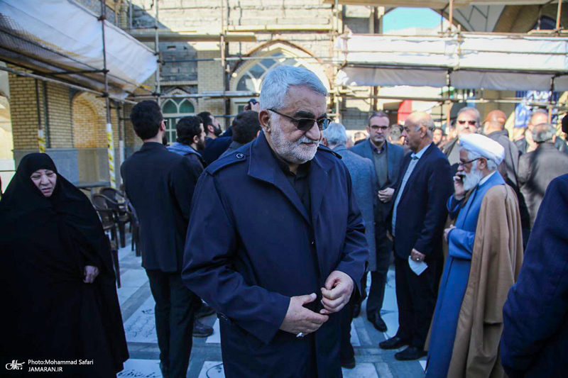 مراسم تشییع و خاکسپاری پیکر اشرف بروجردی