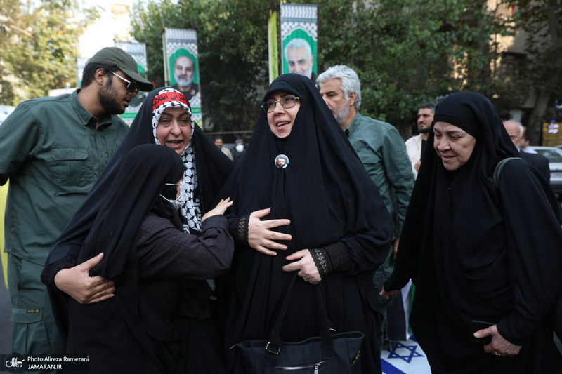 اجتماع دختران انقلاب در حمایت از جبهه مقاومت