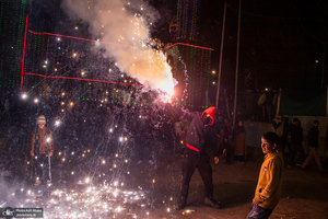 نورافشانی به مناسبت  میلاد حضرت علی (ع) در کشمیر ھند
