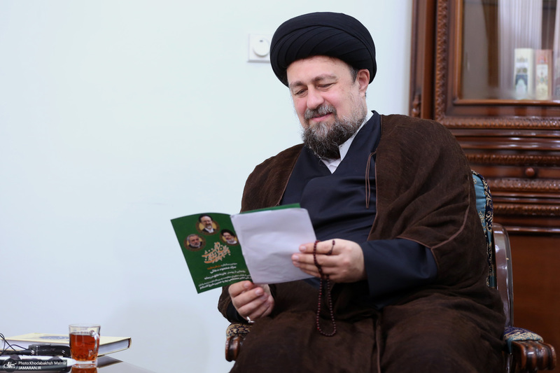 دیدار مدیر و معاونین روزنامه اطلاعات با سید حسن خمینی