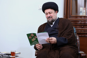 دیدار مدیر و معاونین روزنامه اطلاعات با سید حسن خمینی