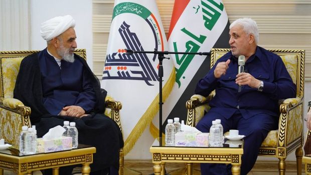 دیدار رهبران حشد الشعبی و یک هیات ایرانی + عکس