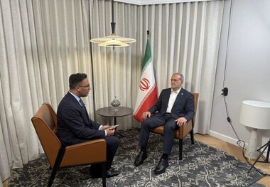 پزشکیان در نیویورک با شبکه العربی گفت و گو کرد + عکس
