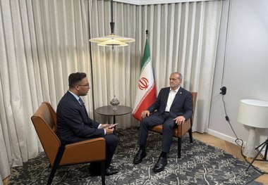 پزشکیان در نیویورک با شبکه العربی گفت و گو کرد + عکس