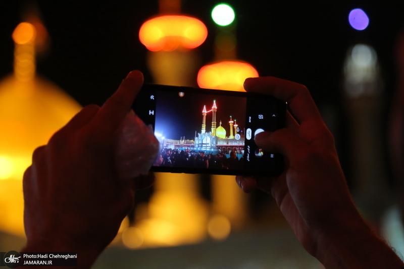عزاداری شب عاشورای حسینی(ع) در حرم مطهر حضرت معصومه(س)