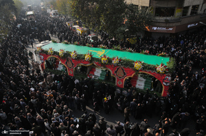 مراسم تشییع پیکرهای مطهر 100 شهید گمنام در تهران-5