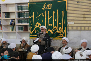 مراسم میلاد حضرت زهرا(س) و امام خمینی(ره) در دفتر آیت الله صانعی