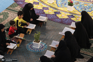 مراسم جزخوانی قرآن کریم در حرم مطهر حضرت عبدالعظیم حسنی(ع)