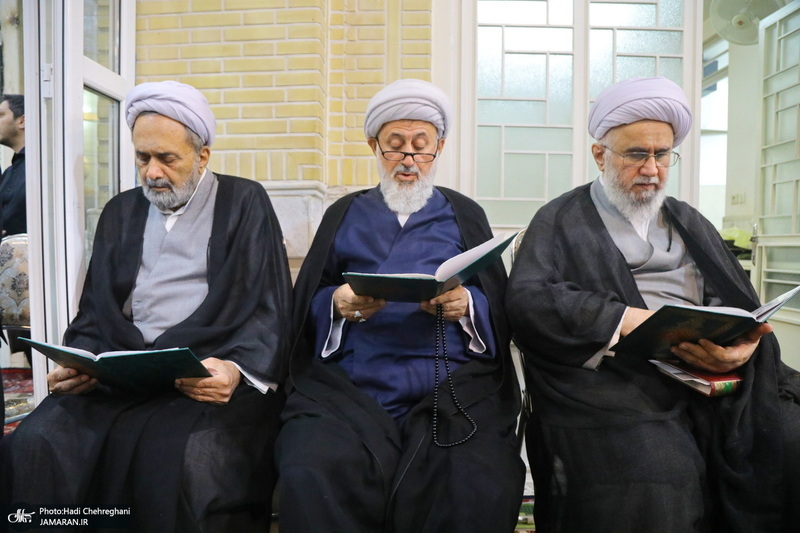 مراسم ترحیم آیت الله العظمی محفوظی (ره) در مسجد رفعت قم