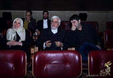محمدرضا عارف، به تماشای فیلم پسرش در جشنواره فجر نشست