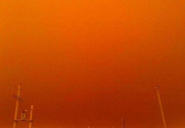 تندباد شدید خوزستان و قطع برق اغلب مناطق اهواز