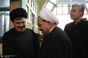 مراسم تشییع آیت الله سید مهدی امام جمارانی (ره) از حسنیه جماران