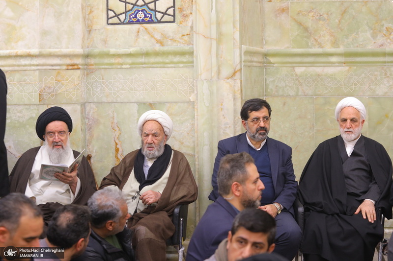 مراسم بزرگداشت شهیدان «علی رازینی» و «محمد مقیسه» در مسجد اعظم قم‎