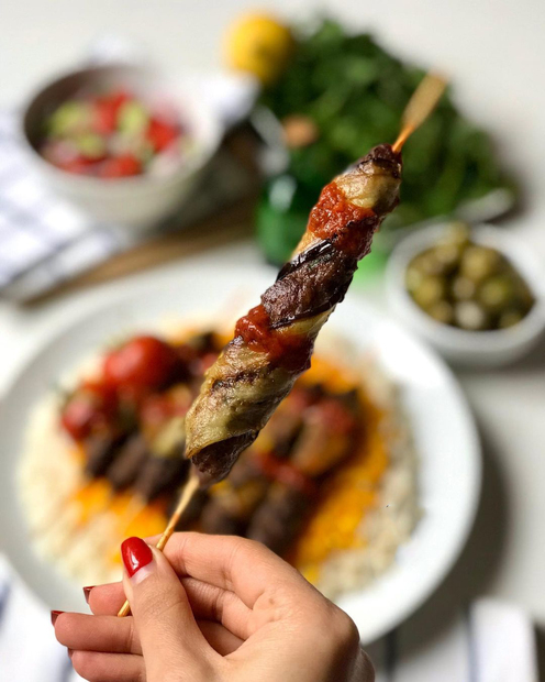 طرز تهیه رول کباب بادمجان به روش مجلسی