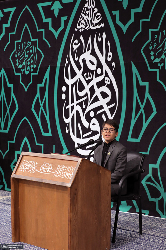 اولین شب مراسم عزاداری حضرت فاطمه‌زهرا (س) در حسینیه امام خمینی