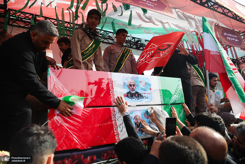 مراسم تشییع شهدای جنگ تحمیلی رژیم صهیونیستی در تهران-6