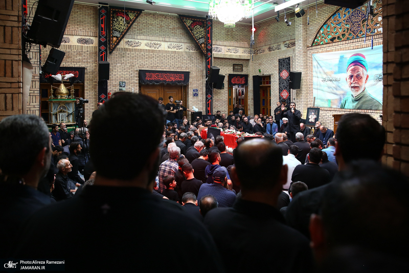 مراسم تشییع پیکر پیر غلام اهل بیت (س) حاج حسین عرب