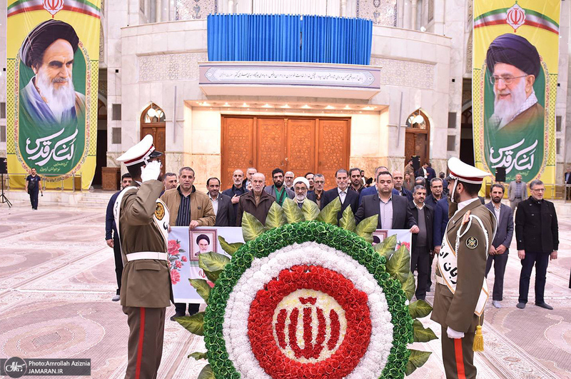 تجدید میثاق دبیر  و اعضای دبیرخانه شورای عالی انقلاب فرهنگی  با آرمان های امام خمینی