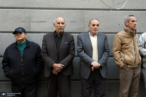 مراسم تشییع مادر شهیدان جواد سپهری