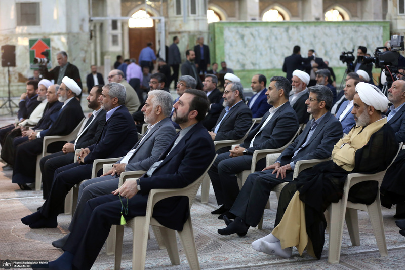 مراسم تجدید میثاق رئیس و کارکنان قوه قضاییه با آرمان های امام؛