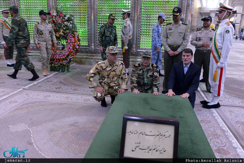 تجدید میثاق دانشجویان دانشگاهای افسری آجا‎ با آرمان های حضرت امام خمینی(س)