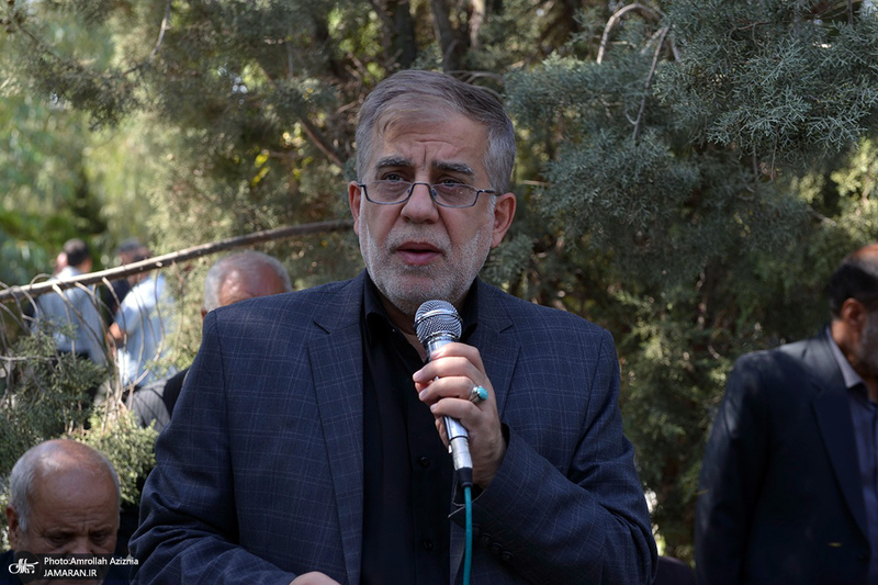 مراسم تشییع نوه حجت الاسلام و المسلمین علیخانی در حرم امام خمینی (س)