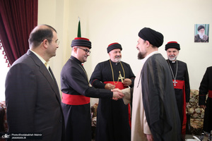 دیدار رهبر جهانی آشوریان با سید حسن خمینی