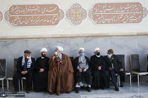 مراسم تشییع و خاکسپاری مرحوم حاج عیسی جعفری در حرم امام خمینی(س)