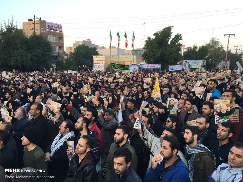  تشییع باشکوه پیکر مطهر شهید حاج قاسم سلیمانی در اهواز 