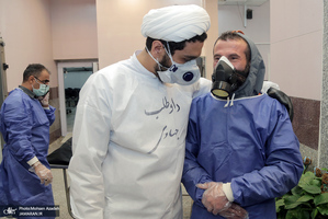 تغسیل با آب متوفیان مبتلا به کرونا در بهشت زهرا(س) تهران