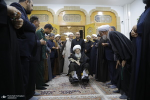 مراسم بزرگداشت رئیس جمهوری و یارانش در حرم حضرت معصومه(س)