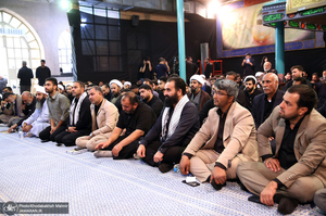 مراسم تجدید بیعت جهادگران با رهبر انقلاب در حسینیه جماران