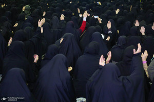 تشییع پیکر شهیده فائزه رحیمی در دانشگاه فرهنگیان