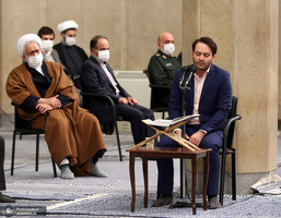 دیدار جمعی از پرستاران و خانواده‌ شهدای مدافع سلامت با رهبر معظم انقلاب