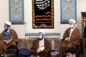 عزاداری مراجع تقلید در روز شهادت حضرت زهرا(س) در قم