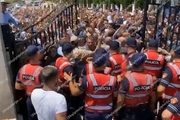 پلیس آلبانی دوباره وارد مقر منافقین شد + فیلم
