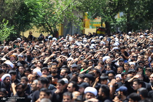 دسته عزاداری روز شهادت امام صادق (ع) با حضور آیت الله العظمی وحید خراسانی