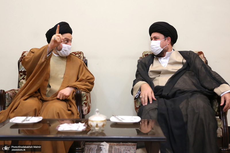 ادای احترام سید عمار حکیم نسبت به حضرت امام خمینی (س)