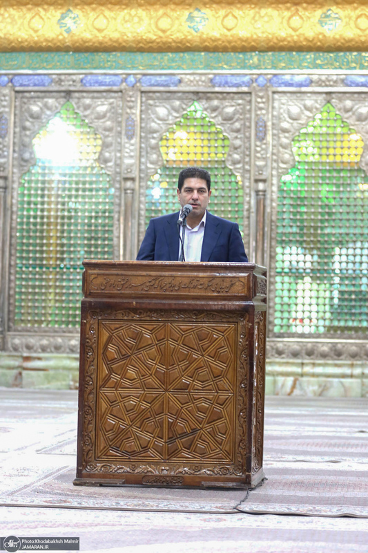 دیدار رئیس و اعضای جمعیت هلال‌احمر  با سید حسن خمینی