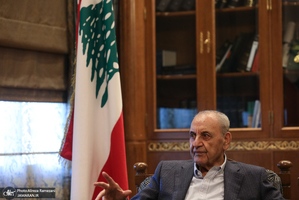 دیدار علی لاریجانی با رییس مجلس لبنان