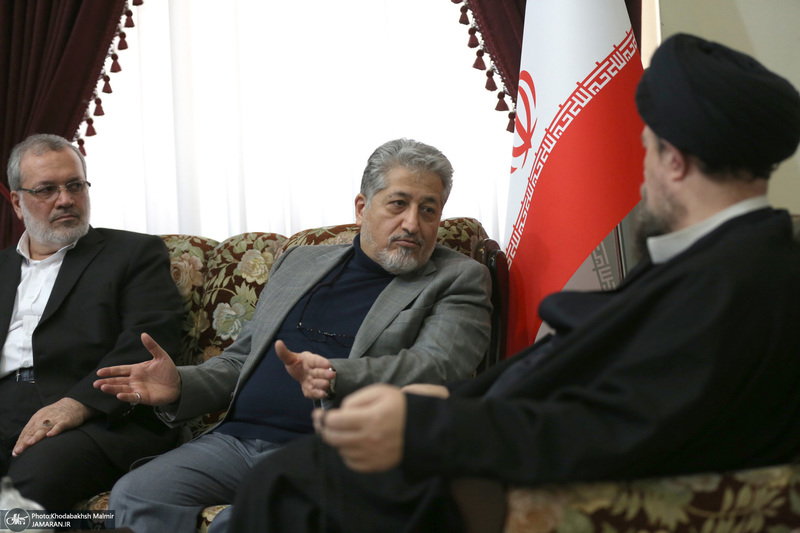 دیدار رئیس دانشگاه آزاد اسلامی و جمعی از معاونین با سید حسن خمینی