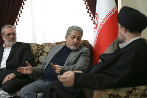 دیدار رئیس دانشگاه آزاد اسلامی و جمعی از معاونین با سید حسن خمینی