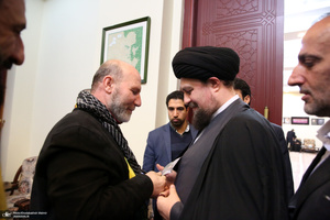 دیدار جمعی از خانواده  های شهدای لبنان با سیدحسن خمینی