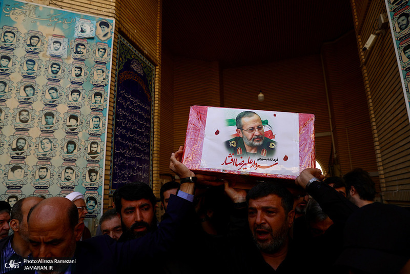 مراسم تشييع سردار عليرضا افشار