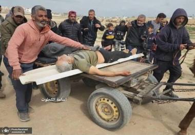  آوارگی فلسطینی ها از غزه + عکس ها